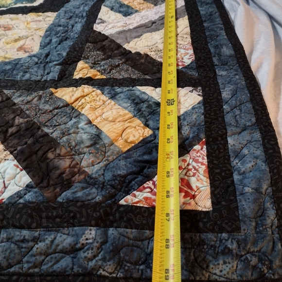 Music City Nashville TN Quilted Blanket custom unique twin /Lap 70×50 - Picture 6 of 13